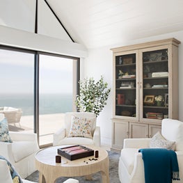 Sitting Area  with antique Swedish cabinet