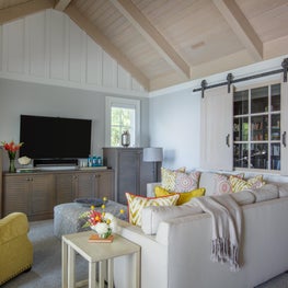 Family Room with view of Window Treatment