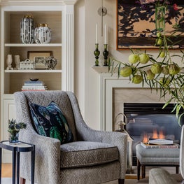 Details in a Hingham Living Room