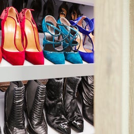 Upper West Side Duplex Closet - shoe detail shot