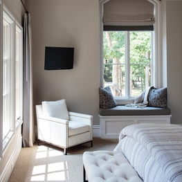 White Detail Throughout the Bedroom