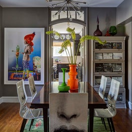 Portfolio: Art filled Art Deco Styled Dining Room