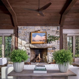 Four-Season Porch: Fireplace