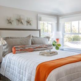 Bedroom with light and airy feel