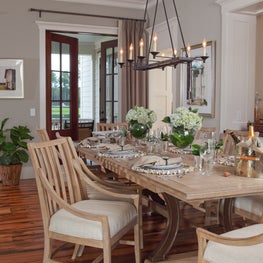 The contrast between the finishes and metals creates interest and warmth.