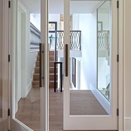 Bespoke staircase with bronze detailing 