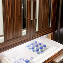 Refrigerator in a mancave in West Hollywood 