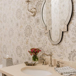 Pretty Powder Room in Newton