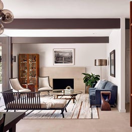 Sleek Neutral Living Room - Mount Bonnell Residence, Austin, TX 