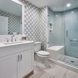 Palm Beach Oceanside Sophistication Guest Bathroom