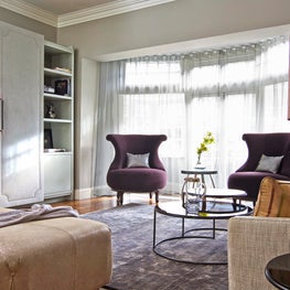 Hyde Park Townhouse: Open Formal Dining and Living Room