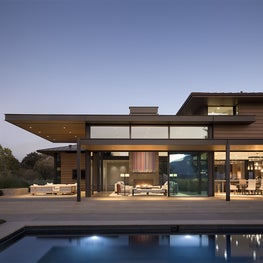 Exterior view looking into Sitting Room - Napa Valley