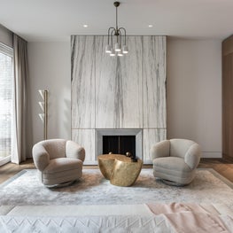 Upper East Side Townhouse, Master Bedroom Sitting Area and Fireplace