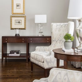 Greenwich CT Georgian Revival Living Room 