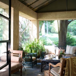 Breakfast room in a converted Hamptons fire station
