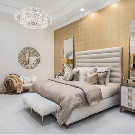 Palm Beach Tropical Paradise Glamor Master Bedroom