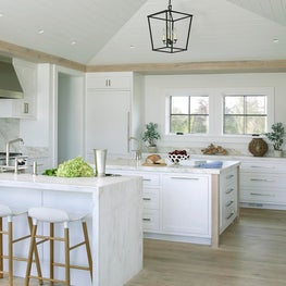 Kitchen with Cerused Trim