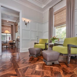 Hyde park custom chair ottoman