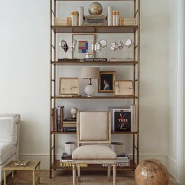 Kips Bay living room detail with curios