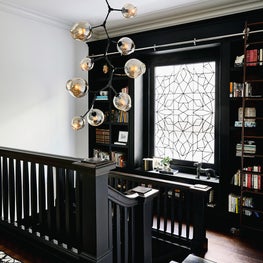 Scott Street Residence, Stairway Landing, book nook