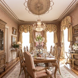 Formal Dining Room in French-styled Chateau