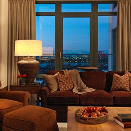 In a City Living Room