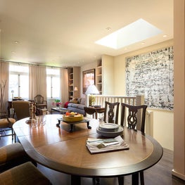 Dining Room with skylight