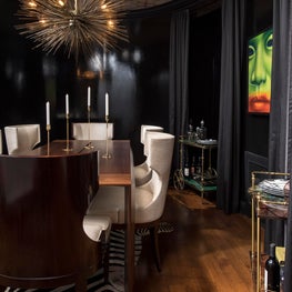 Dark + Dramatic Dining Room