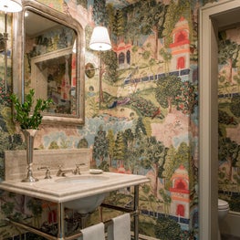 Bright and Eclectic Powder Room