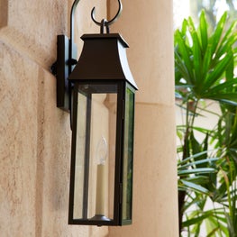 Modern traditional exterior wall sconce