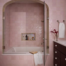 Pink Tiled Bathroom
