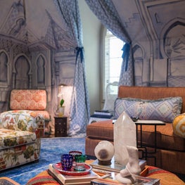 Designer House - Moroccan inspired details in Entertainment Lounge sitting area