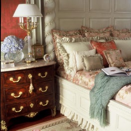French detailed bedroom. 