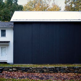 Connecticut Farmhouse with Addition, Modern, Black and White 