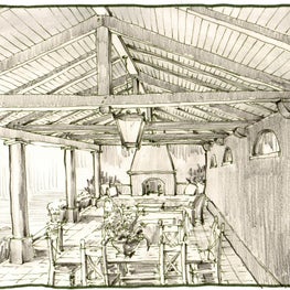 Spanish Colonial Estate: Veranda Design Vignette