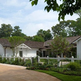 Entry Drive & Gardens, Bonney Brier Residence, Houston, Texas