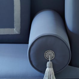 Lincoln Park Residence Detail of Bespoke Dining Banquette.