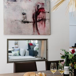 Dining Room Vignette in Nashville. Mid Century Modern Renovation. 