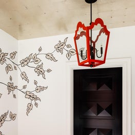 Custom painted entry foyer