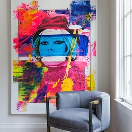 Portfolio: Colorful Hallway with Ken Tate Painting