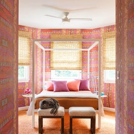 Fun beach style guest room 