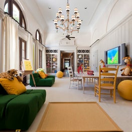 Interior Architecture of Miami Indian Creek Home featured in Architectural Digest – Playroom