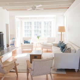 Mosle - Living Room and Fireplace