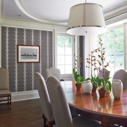 Contemporary Shingle Style Overlooking a Tidal River - Dining Room
