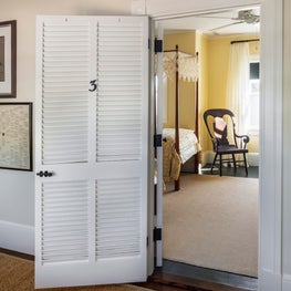 Buzzards Bay Residence, Restored Louvered Doors