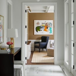 A view into the study from the foyer. 