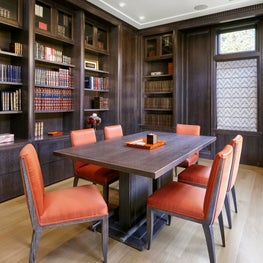 Art Deco Office in Dark Cerused Oak with Hidden Door