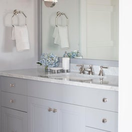 Bathroom in an Avalon, NJ spec house