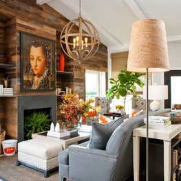 Portfolio: Eclectic and Rustic Living Room 