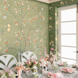 Gracie Studios Green Dining Room